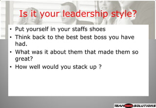 Iqpc Masterclass 2008 Overcoming Absenteeism