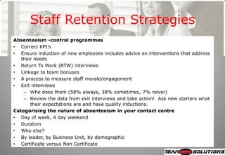 Iqpc Masterclass 2008 Overcoming Absenteeism