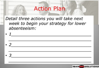 Iqpc Masterclass 2008 Overcoming Absenteeism