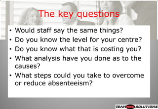 Iqpc Masterclass 2008 Overcoming Absenteeism