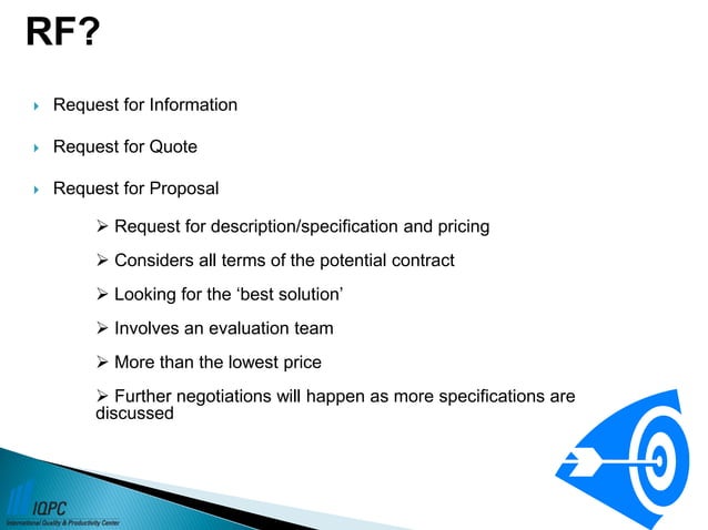 RFP Selection Process | PPT