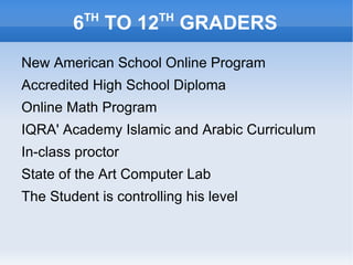 Safe and attractive environment 