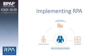 Implementing RPA
 
