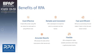 Benefits of RPA
 