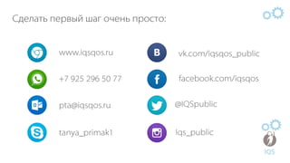 IQS - Презентация с примерами