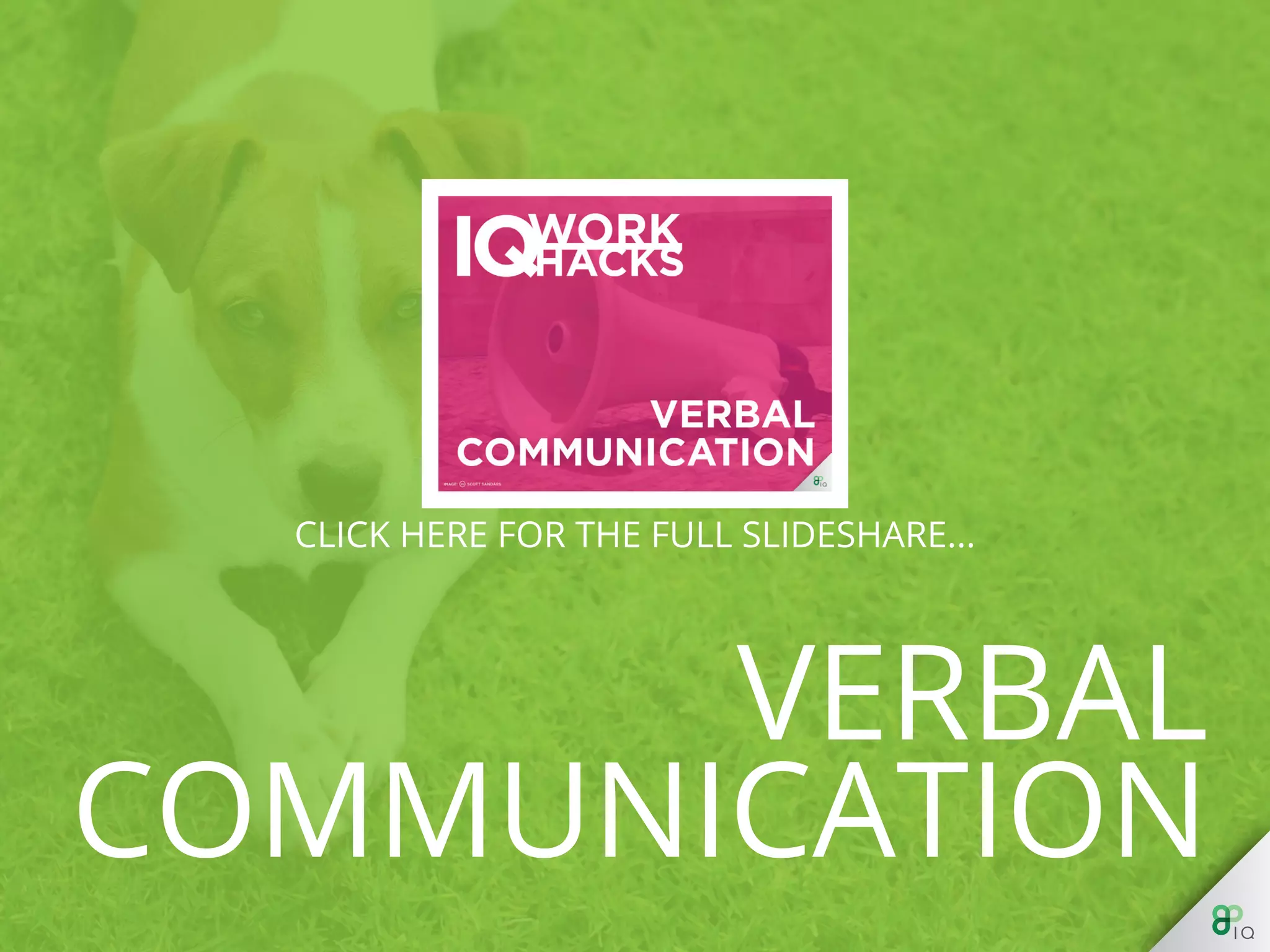 Verbal Communication
 