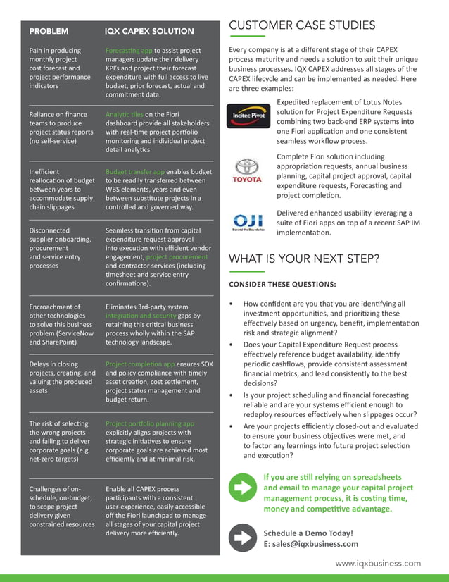 CAPEX Challenges and Solutions - 2023 Datasheet | PDF | Business ...