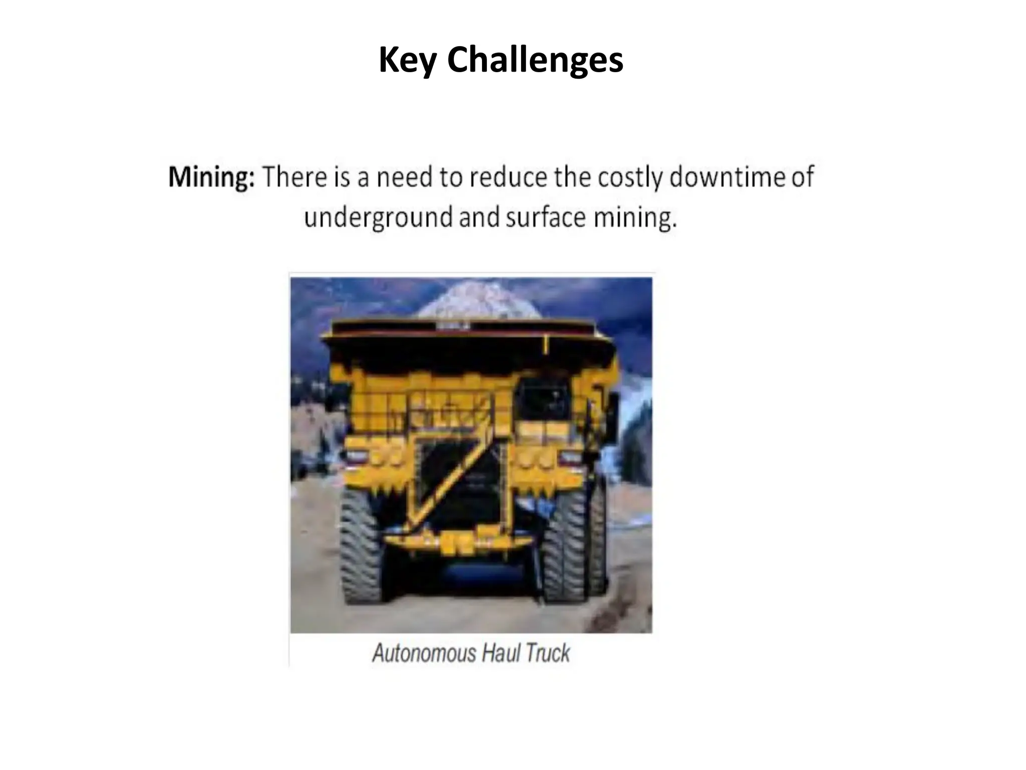 Key Challenges
 