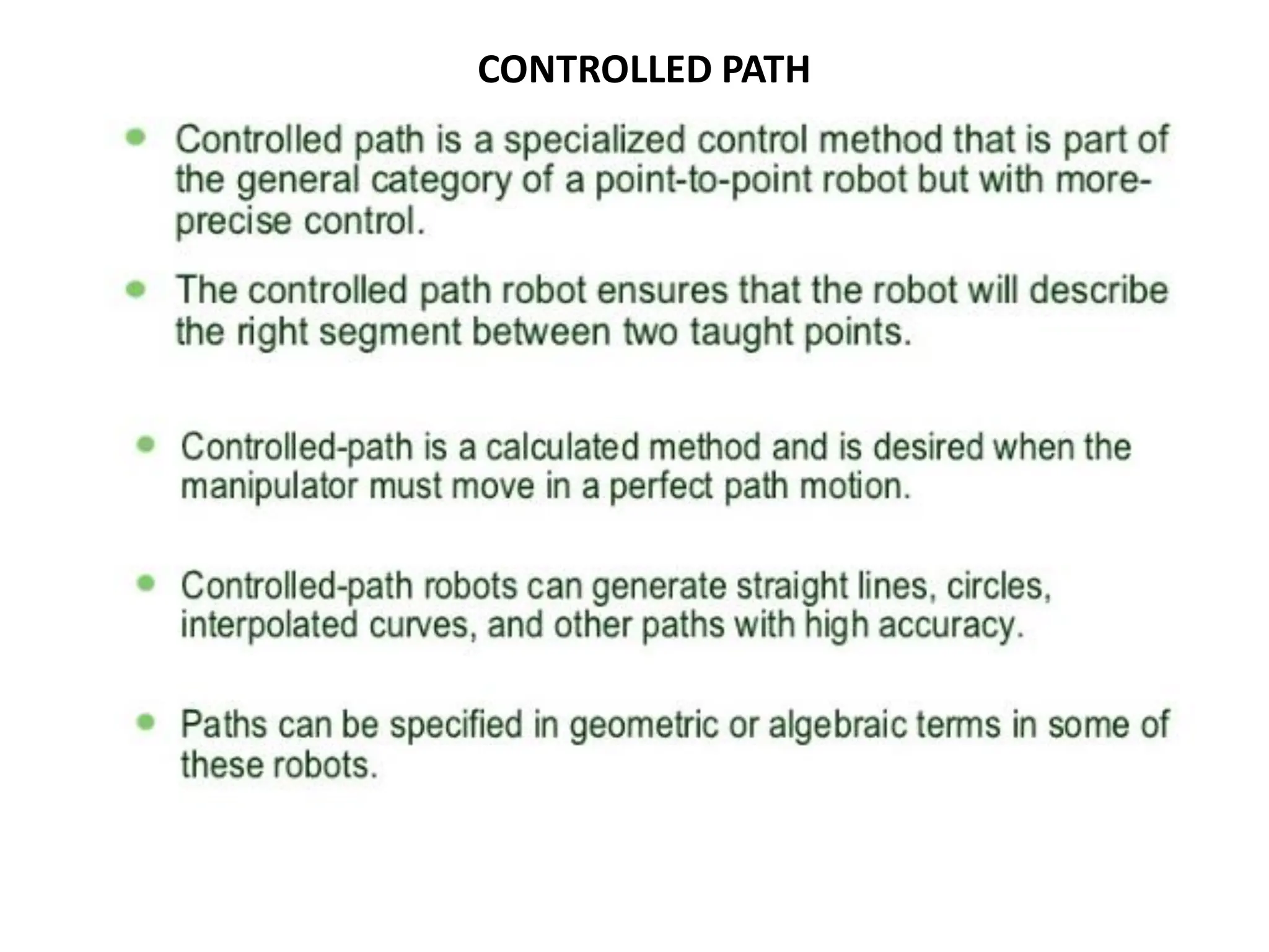 CONTROLLED PATH
 