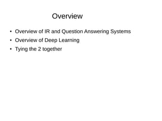 Information Retrieval with Deep Learning | PDF