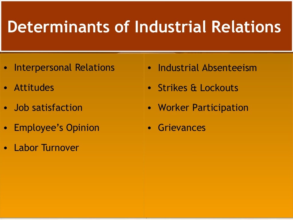 industrial relation