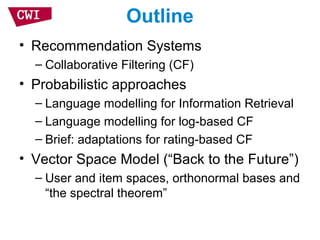 Recommendation and Information Retrieval: Two Sides of the Same Coin? | PPT