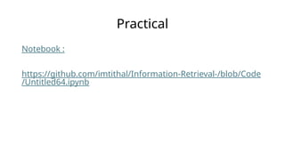 Introduction to Information Retrieval (concepts and principles) | PPTX