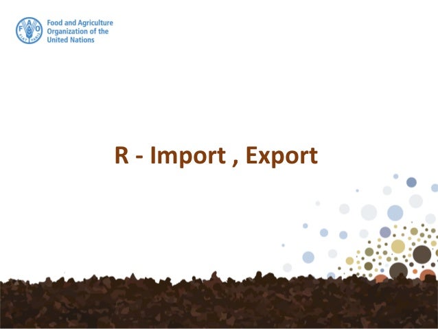 R Data Import Data Export