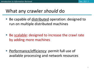 Distributed Crawling IR-lec13-web-crawling presentation there | PPT