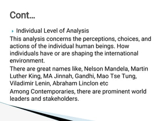 Level of international relations in the world | PDF
