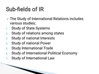 Level of international relations in the world | PDF
