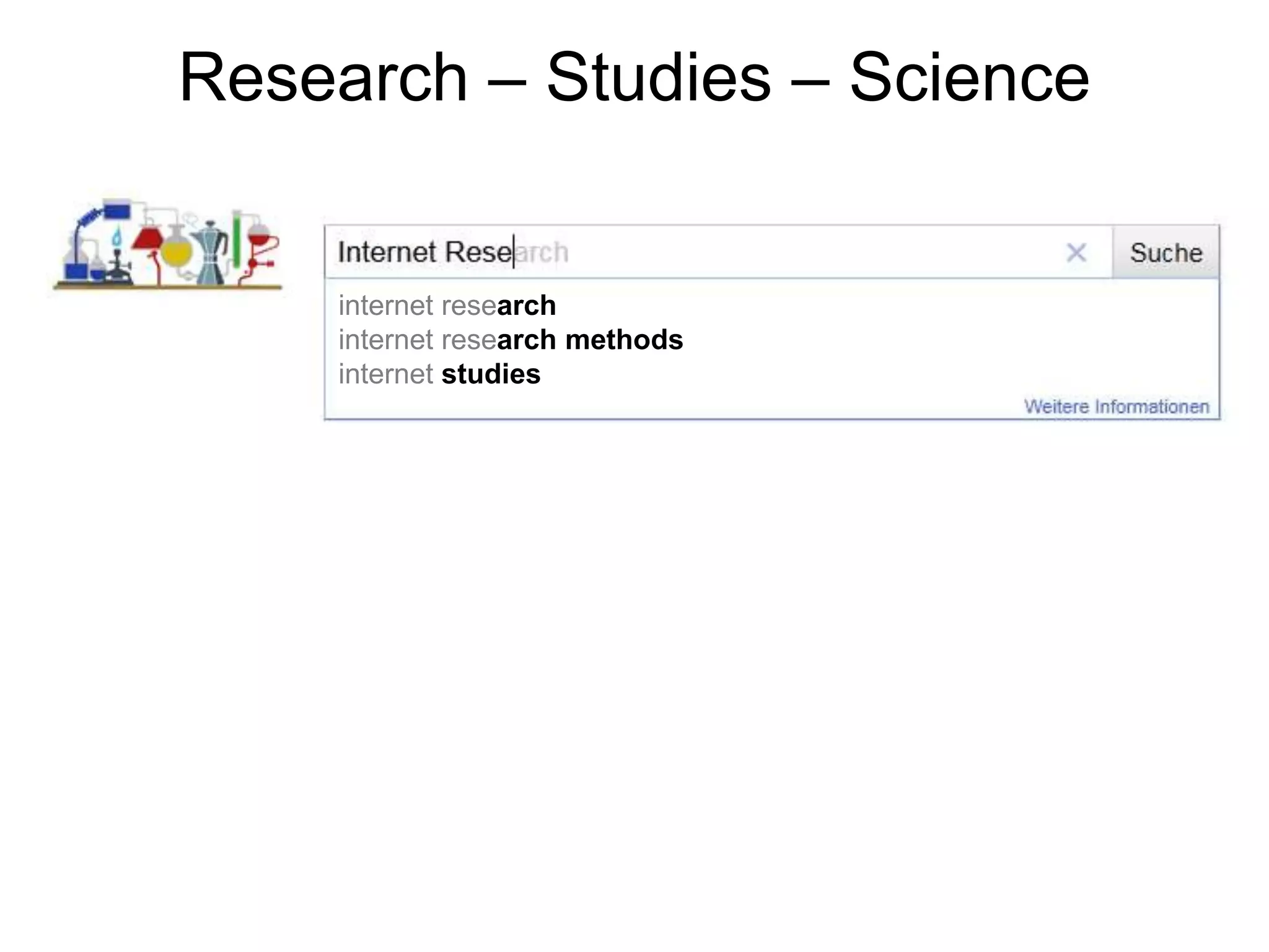 Research – Studies – Scienceinternetresearchinternetresearchmethodsinternetstudies