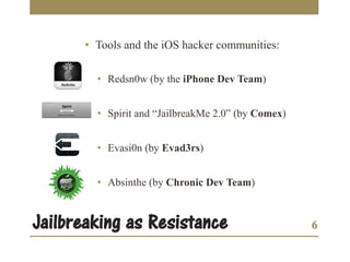 User resistance and repurposing: a look at the iOS ‘jailbreaking’ scene in Brazil