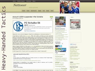 Heavy-Handed Tactics

http://www.nettooor.be/
account-s04-suspendedfail-schalke/

 