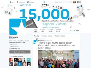 https://twitter.com/fairphone Accessed 12 Oct. 2015
 