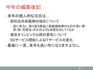 ξӛ
? ΂˵ĤעĿϡ
? s־ϵ㑱ΏˤĤ
? ԤȡȡQƷ˸߼񎡤ΤΤतI
磨؛꣩ɤΤ褦ʛQƤ뤫
? |ԥåԽξݤˤĤ
? 5G`ӥ_ʼˤIT`ӥM
? һԡˤʤޤ褦ˡ
31
 