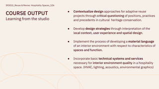 Adaptive Reuse in Hospitality Spaces: Sustainable Interior Design and ...