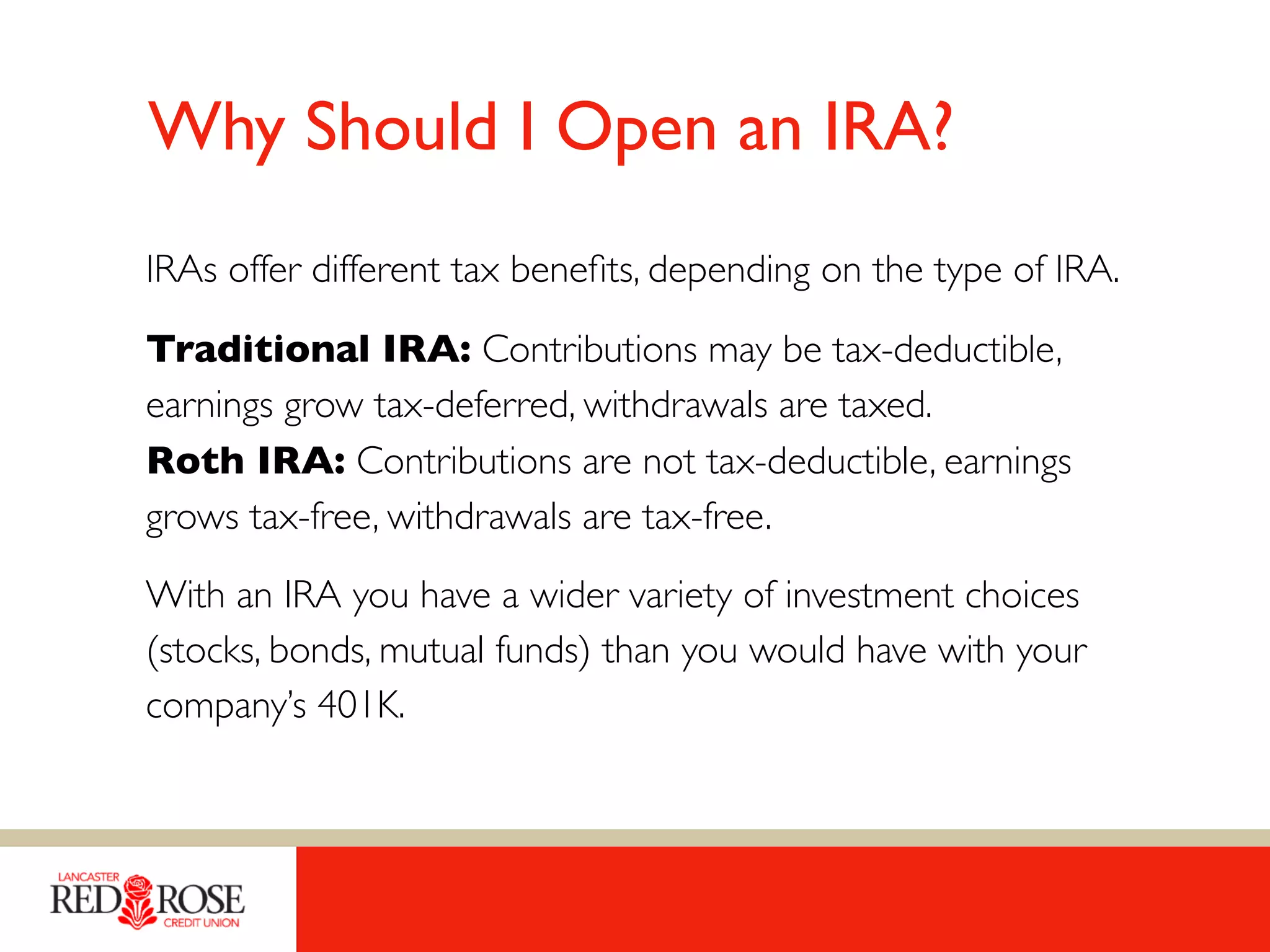 Essential Information On Individual Retirement Accounts (IRAs) | PDF