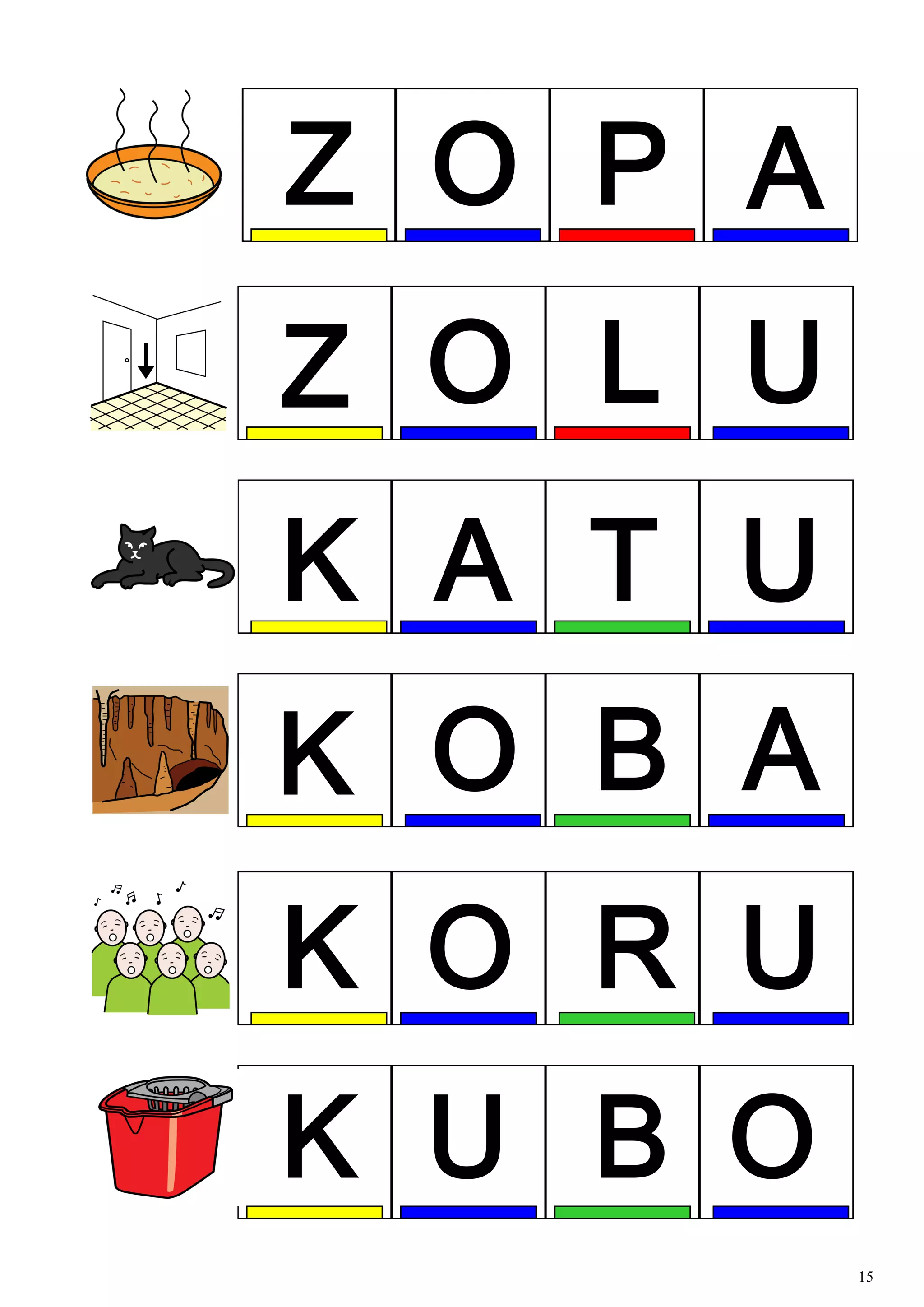 Irakurketa Silabikoa Kuboak Letra Larria Irakurketa Silabikoa Kuboak Letra Larria