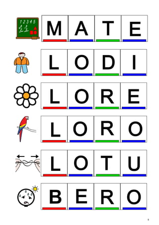 Irakurketa Silabikoa Kuboak Letra Larria Irakurketa Silabikoa Kuboak Letra Larria