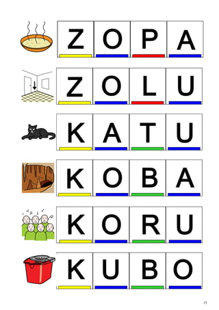 Irakurketa Silabikoa Kuboak Letra Larria Irakurketa Silabikoa Kuboak Letra Larria