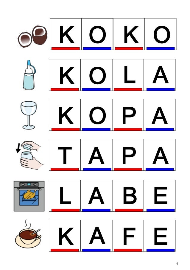 Irakurketa Silabikoa Kuboak Letra Larria Irakurketa Silabikoa Kuboak Letra Larria