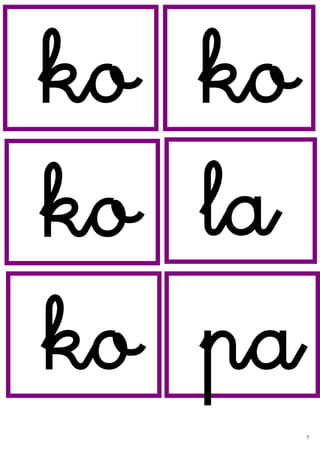 Irakurketa Silbikoa Kuboak Letra Xehea Irakurketa Silbikoa Kuboak Letra Xehea