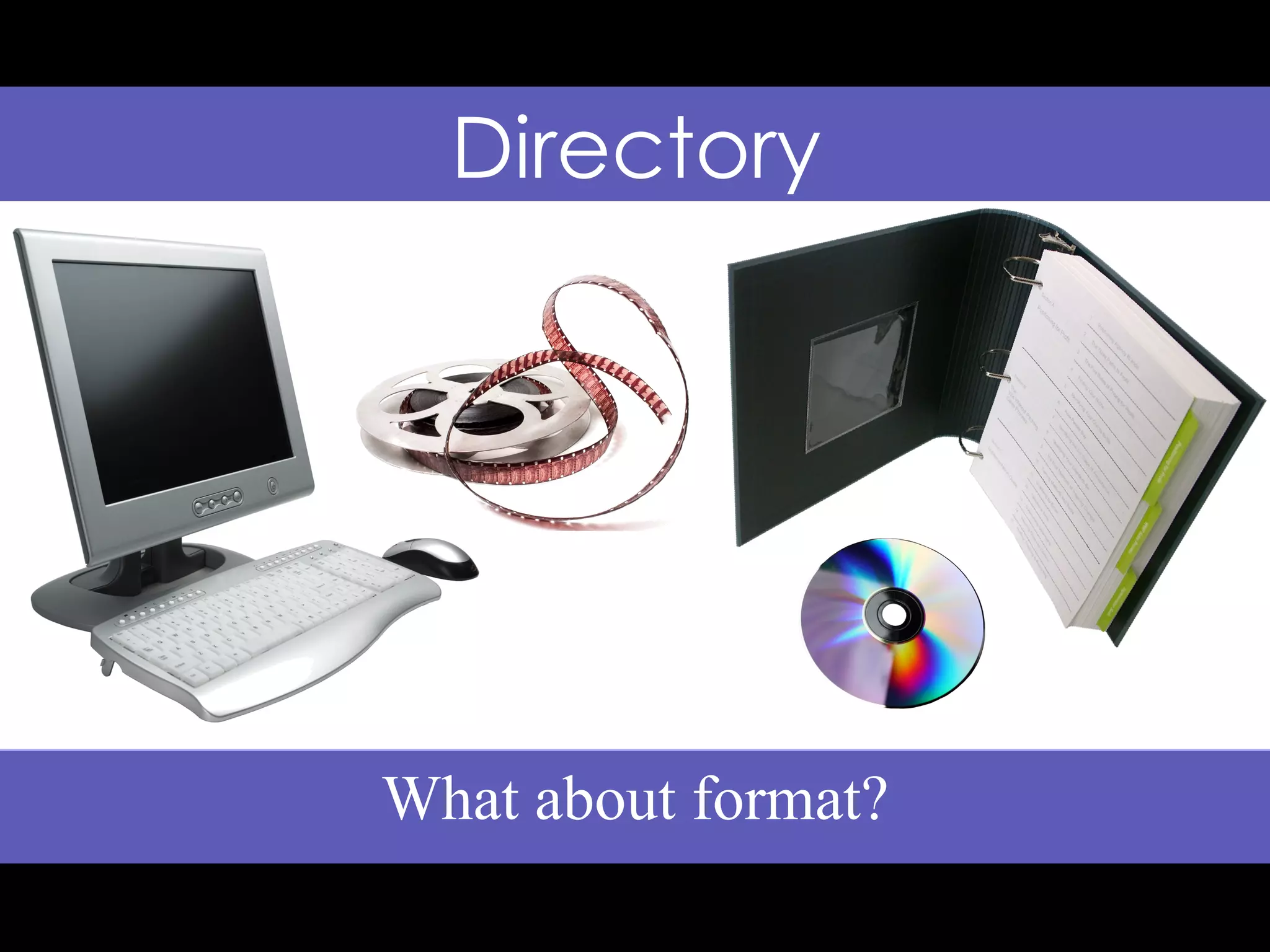 What about format? Directory