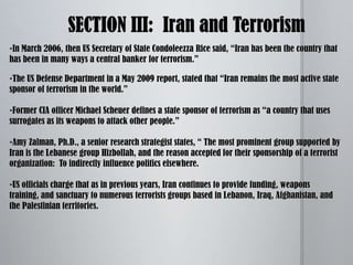 Does Human rights violations by Iran prompt an invasion by the U.S to spread liberal ideals?