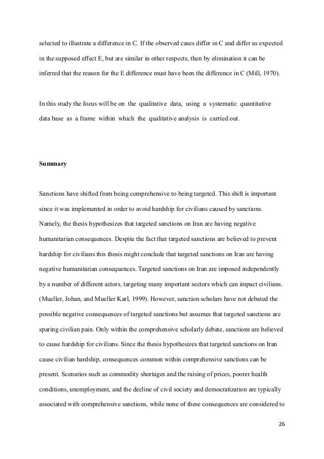 Iran Economic Sanctions Selected Thesis Statement Examples Essays also English Narrative Essay Topics Sample English Essay