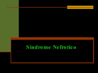 Sindrome Nefrotico 