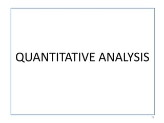 QUANTITATIVE ANALYSIS
29
 