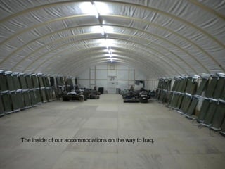 The inside of our accommodations on the way to Iraq.
 