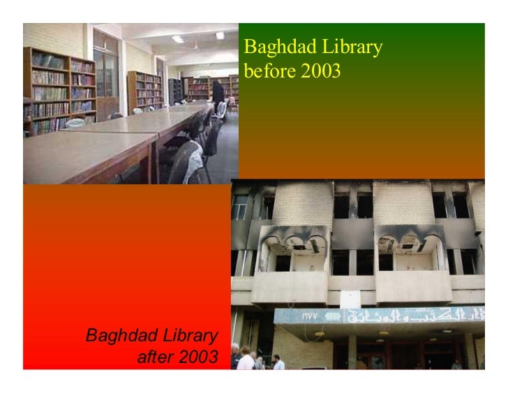 Iraq Before and after War Slide 10