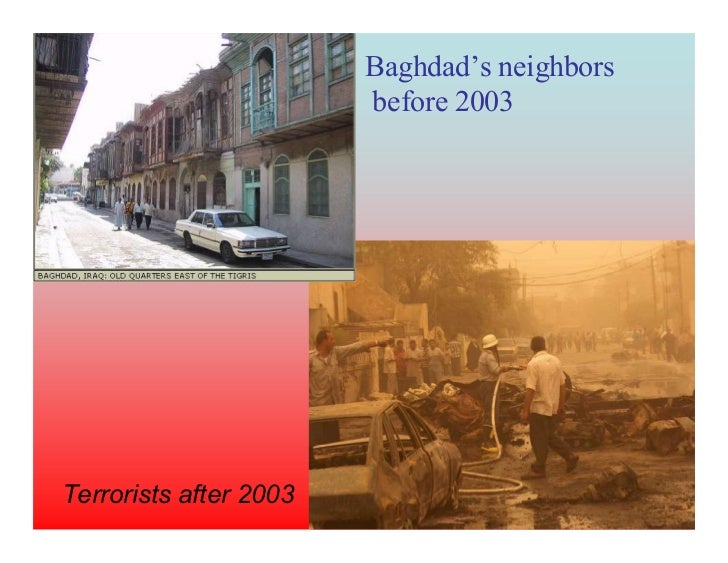 Iraq Before and after War Slide 17