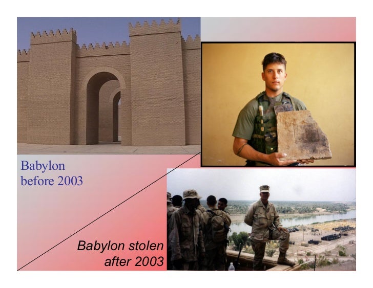 Iraq Before and after War Slide 9