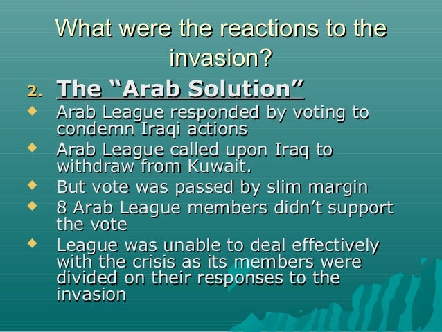 Image result for Two-thirds of the 21 members of the Arab League condemned Iraq’s act of aggression