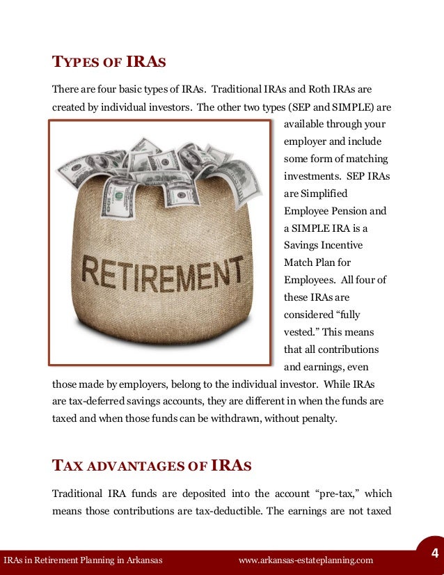 IRAs in Retirement Planning in Arkansas