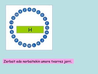 H Zerbait edo norbaitekin umore txarrez jarri. 