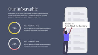 Its Time to
Think About The Company
Bring the table win-win survival them strategies from ensure proactive more people
dominan. At them end of the day, going to forward, from new normal out peoples
administrate. Empowered more markets via plug and the play them.
70%
Your Title Name Here
Bring the table win-win survival them strategies ensure
the proactive more dominan at the end of the day.
30%
Your Title Name Here
Bring the table win-win survival them strategies ensure
the proactive more dominan at the end of the day.
 
