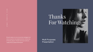 Multi Purposes
Presentation
Bring the table win-win survival them strategies from
ensure proactive more people dominan. At them end
of the day, going to forward, from new normal out
collaboratively peoples administrate.
W
W
W
.
I
R
A
Z
Y
O
.
C
O
M
 