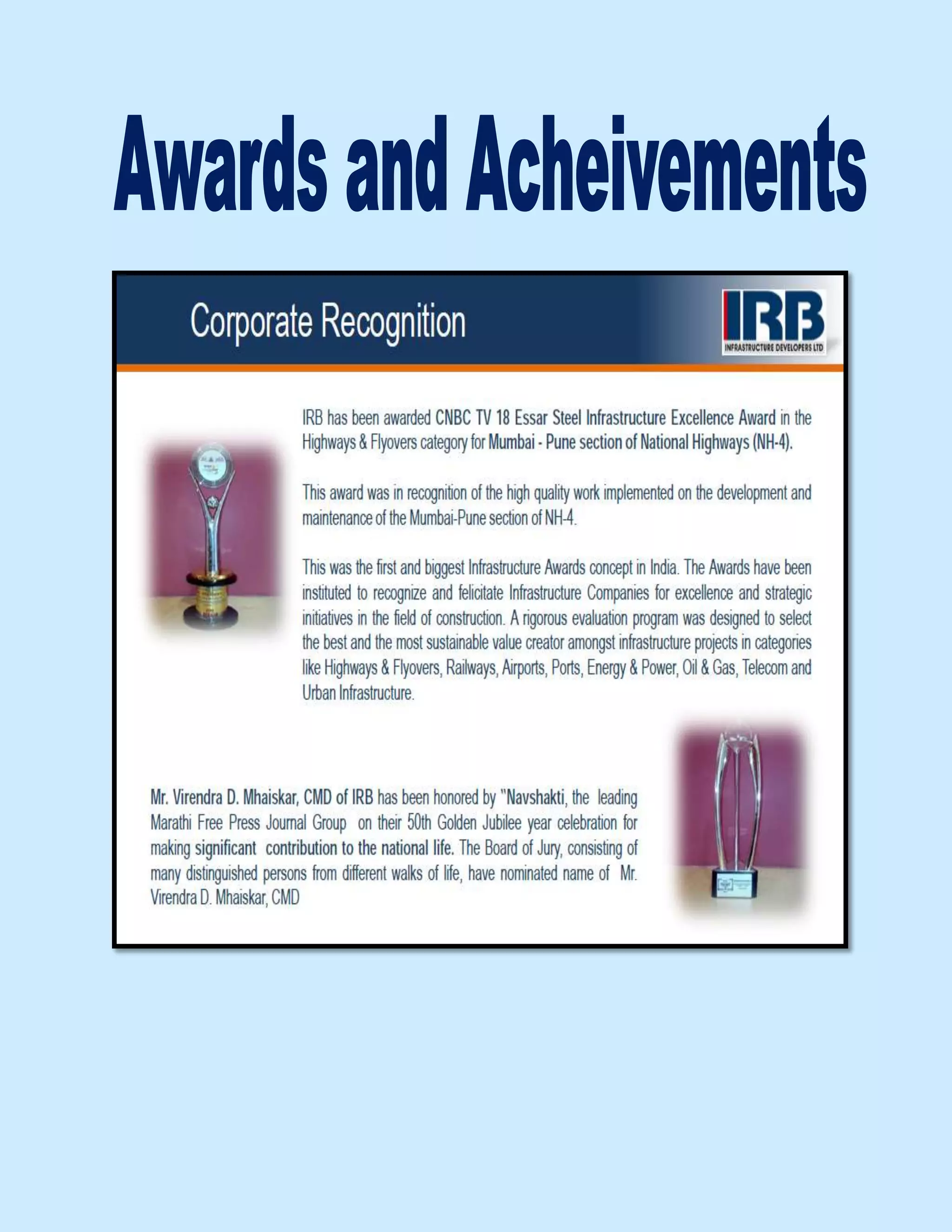 Irb infrastructure overview