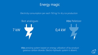 Dry ice Irbis Pelletizer is the real change in the game of dry ice ...