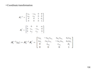 • Coordinate transformation
130
 